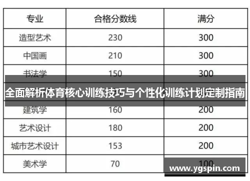全面解析体育核心训练技巧与个性化训练计划定制指南